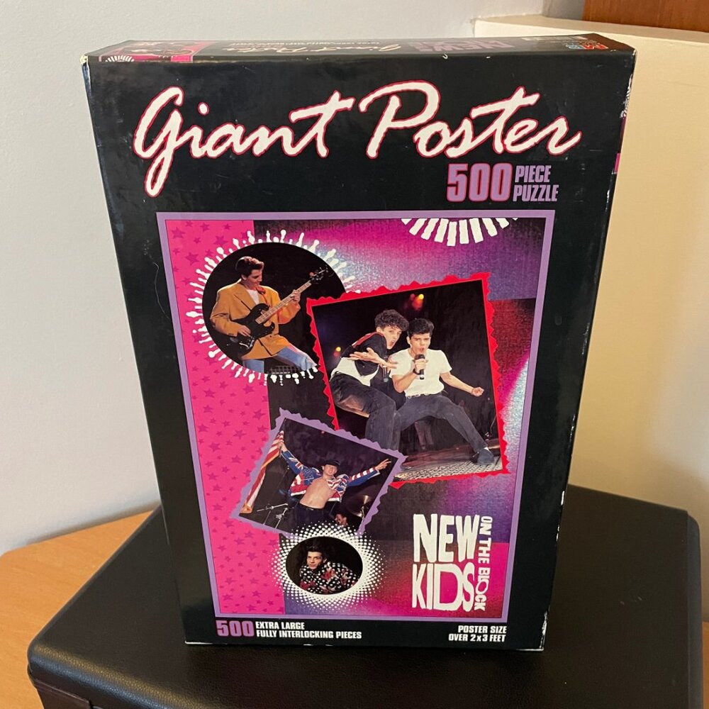 NEW KIDS ON THE BLOCK 500 Piece Giant Poster Puzzle - FACTORY SEALED